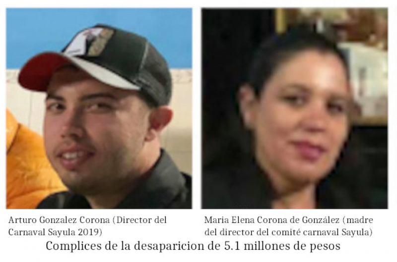 Arturo Gonzalez Corona y Maria Corona de Gonzalez complices del desfalco de 5.1 millones de pesos